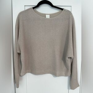 Women Beige Knit Sweater, XS, H&M